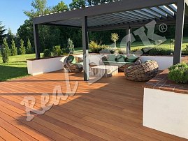 REAL DECK Garapa 22x145 mm smooth,  OSMO 013 Garapa oil