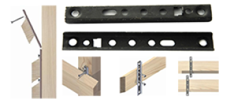 Clips for invisible cladding connections