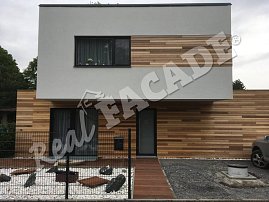 REAL FACADE Dark Red Meranti, profile Raute 20 x 90 mm, natural