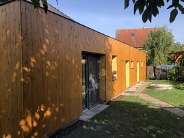 REAL FACADE Siberian larch 19 x 145 mm, OSMO varnish no. 732 oak light