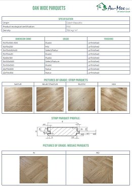 Oak parquets overview