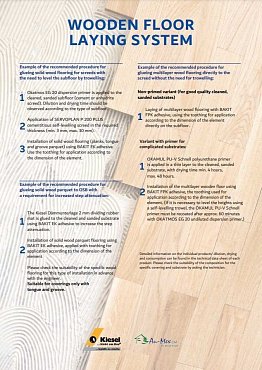 Glue for wood flooring