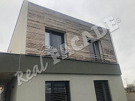REAL FACADE Thermo pine Raute 28x68mm, natural, 4 years after instalation