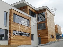 REAL FACADE Western Red Cedar, Classic profile 17.5 x 137 mm, treated with OSMO transparent UV Protection Oil shade no. 420