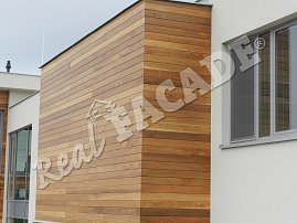 REAL FACADE Western Red Cedar, Classic profile 17.5 x 137 mm, treated with OSMO transparent UV Protection Oil shade no. 420