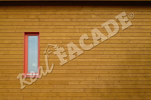 REAL FACADE Spruce, Cono profile 26 x 146 mm, treated with OSMO Natural Woodstain shade no. 700 Pine
