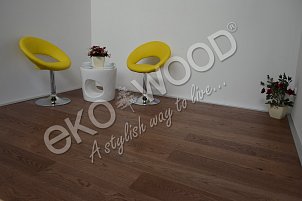 EKOWOOD Oak 1-strip, 13.5 x 185 mm, treated with OSMO oil, shade Ebony