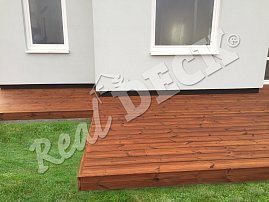 REAL DECK THERMO PINE 26 x 140 mm reeded left natural