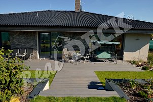 REAL DECK, CZECH LARCH 27 x 140 mm REEDED OSMO oil no. 019 grey