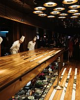 Floating restaurant on River Danube, Budapest, Hungary; REAL FLOOR Teak 15 x 90 mm