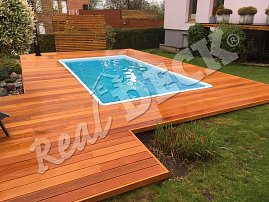 REAL DECK Garapa 25 x 145 mm reeded natural