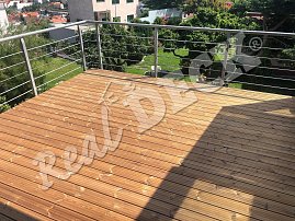 REAL DECK THERMO PINE Clip 26 x 117 mm grooved, invisible, natural
