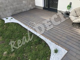 REAL DECK THERMO PINE 26 x 140 mm reeded-smooth, OSMO oil no. 019 Grey